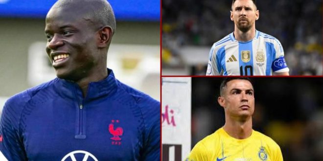 Ronaldo vs Messi: Chelsea legend N'Golo Kante wastes no time in picking the GOAT