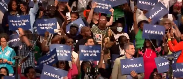 A big crowd at Kamala Harris's Atlanta rally.