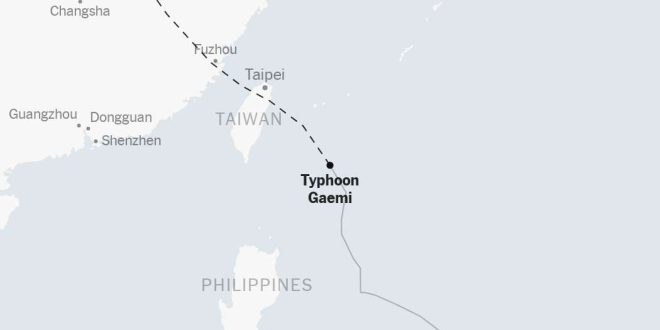 Tracking Typhoon Gaemi