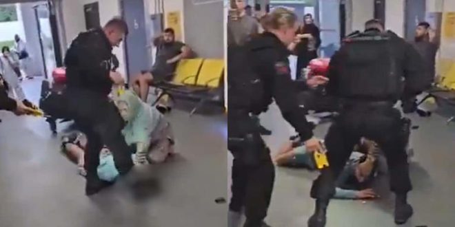 UK police officer suspended after k!cking and st0mping on man's head during an arrest at Manchester airport