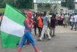 ''Spiderman' storms protest ground in Abuja