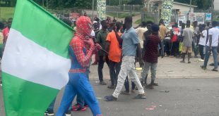 ''Spiderman' storms protest ground in Abuja