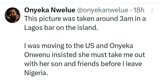 Author, Onyeka Nwelue reveals warning Onyeka Onwenu gave him on his 30th birthday before he sufferer accident