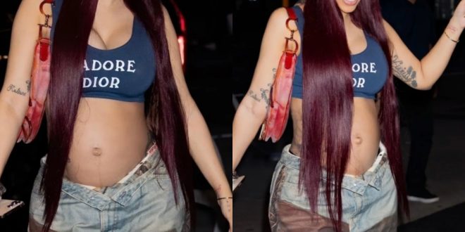 Cardi B flaunts her baby bump after confirming Offset is child?s father amid divorce
