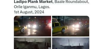 Fire guts Lagos plank market