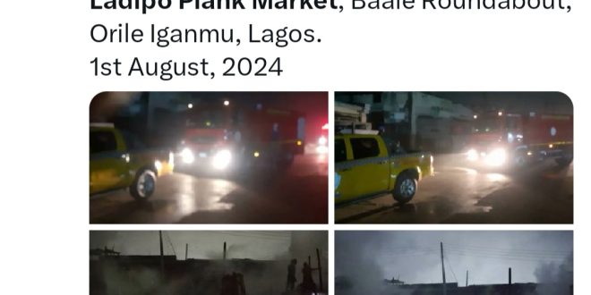Fire guts Lagos plank market