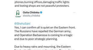 Former Aviation Minister, Osita Chidoka, replies Senator Shehu Sani following his comments on Igbos not joining End Bad Governance protest