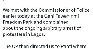 Lawyer secures release of 12 Lekki Toll gate protesters arrested on day 2 of #EndBadGovernanceinNigeria protests