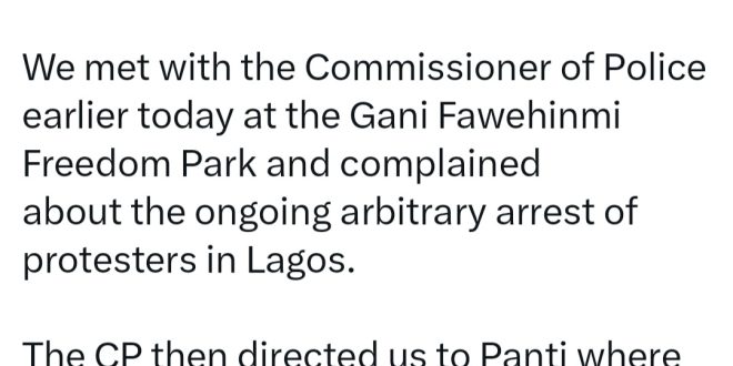 Lawyer secures release of 12 Lekki Toll gate protesters arrested on day 2 of #EndBadGovernanceinNigeria protests