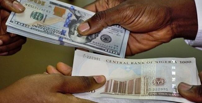 Naira appreciates by 0.6% against dollar at official market