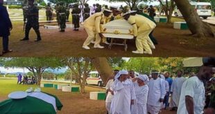 Naval officer who drowned while saving 59 crew members buried amidst tears