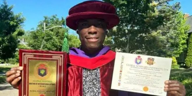 Nigerian who wrote WASSCE 17 times bags award in US