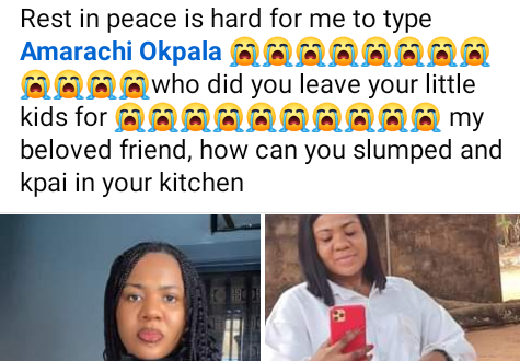 Nigerian woman slumps and d!es while preparing breakfast for her family