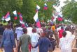 Police arrest 9 protesters for displaying Russian flags in Borno