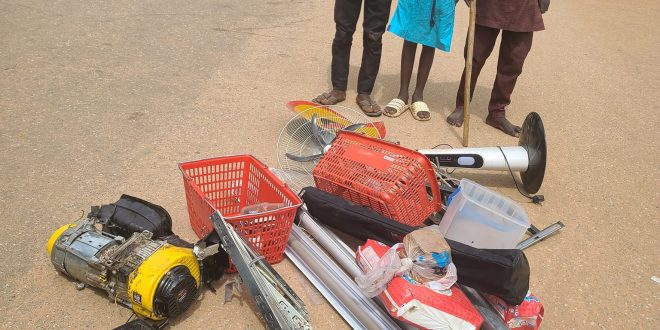 Protest: Security operatives arrest looters, recover stolen items in Kano