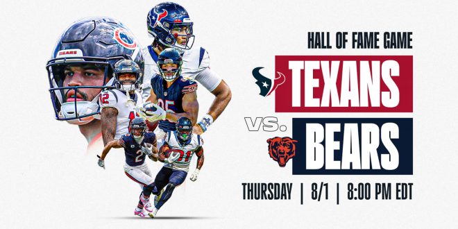 Texans vs Bears live stream, TV channel, how to watch Hall of Fame Game