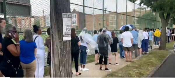 Trump Is Going To Be Terrified As Thousands Wait In The Rain To Get Into Harris-Walz Rally