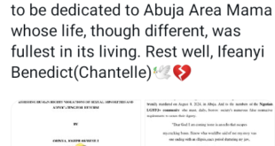 UNICAL law student dedicates his final year project to slain Abuja cross-dresser