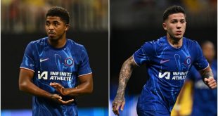 ATLANTA, GEORGIA - JULY 31: Wesley Fofana of Chelsea reacts during the Pre-Season Friendly match between Chelsea FC and Club America at Mercedes-Benz Stadium on July 31, 2024 in Atlanta, Georgia. (Photo by Darren Walsh/Chelsea FC via Getty Images)