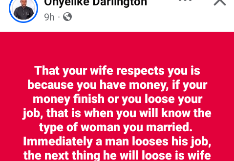 You will know the type of woman you married if you lose your job - Nigerian father of three says