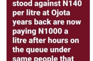 Actor/politician, Kenneth Okonkwo, takes a dig at Nigerians who stood against N140 per litre at Ojota years back but are now paying N1000 a litre