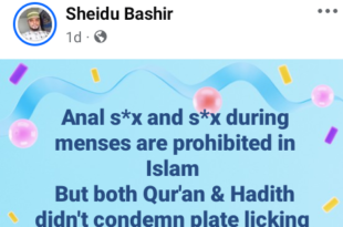 An@l s*x and s*x during menstruation are prohibited in Islam but Qur