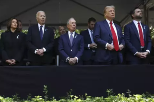 Biden, Harris, Trump and Vance appear cordial as they attend 9/11 remembrance ceremony in New York (photos)