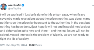 Bobrisky/VDM: I will be surprised if justice is done in this prison saga - Media personality, Rufai Oseni