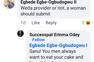 If you believe in a man being all round "provider", you should be ready to submit and wake up by 4:00 am to cook for him - Nigerian woman says