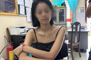 Jealous Cambodian woman arrested for attempted murder after attacking lady she caught with her Nigerian boyfriend