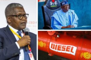 Petrol marketers complained to Tinubu that our diesel price is too cheap - Dangote Industries Limited