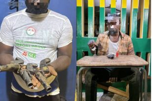 Police arrest two political thugs ahead of governorship election in Edo, recover firearms