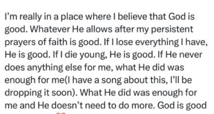 ??Saying that God heals every time is a problematic rhetoric because why are there millions of faithful Christian bedridden and frail?