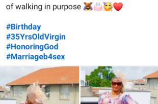 The Holy Spirit helps me tame my flesh - South African virgin says as she turns 35