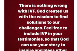 ''There is nothing wrong with IVF. Feel free to include IVF in your testimonies'' - Actress Mary Remmy Njoku tells ?religious Nigerian women?