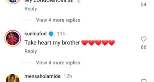 Actor Saidi Balogun mourns as his daughter d!es