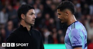 Mikel Arteta and William Saliba