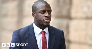 Benjamin Mendy arrives at Chester Crown Court in July 2023