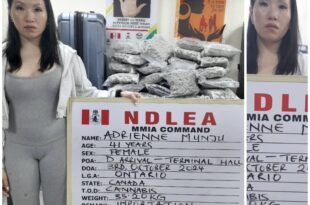 Canadian lady bags 11 years imprisonment for importing illicit drug into Nigeria