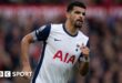 Dominic Solanke in action for Tottenham this season