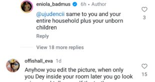 Eniola Badmus cusses out followers who prayed that her life will be like the situation of Nigeria