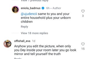 Eniola Badmus cusses out followers who prayed that her life will be like the situation of Nigeria