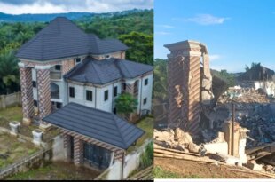 Enugu government demolishes mansion used by kidnappers to hold their victims