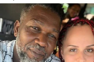 Family and friends are very comfortable with this picture because I am older than her - Nigerian man says as he poses with his wife