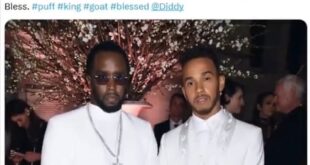 Formula One racing star, Lewis Hamilton deletes post that called Diddy a