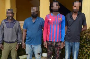 Four-man gang who specialize in stealing of vehicle Brain Box apprehended in Ondo