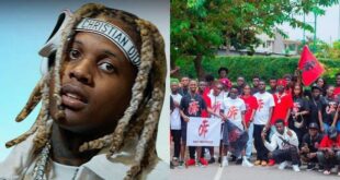 Ghanaian fans of American rapper Lil Durk hits the street to demand his release