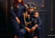 Gospel artiste, Mercy Chinwo, and hubby release stunning new family photos as they celebrate their son, Baby Charis, on his first birthday