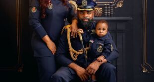 Gospel artiste, Mercy Chinwo, and hubby release stunning new family photos as they celebrate their son, Baby Charis, on his first birthday