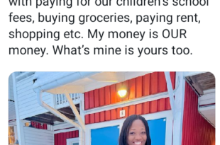 I will help you with paying our children?s school fees, buying groceries, paying rent. My money is OUR money - Wife material tells her future husband